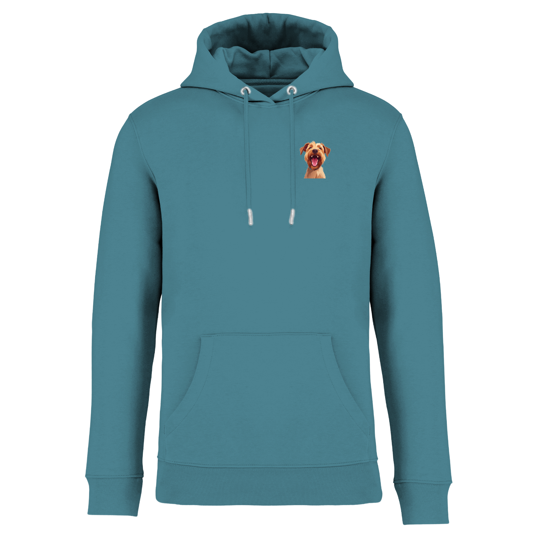 Bio Hoodie mit lachendem Dackel | einzigartigbunt