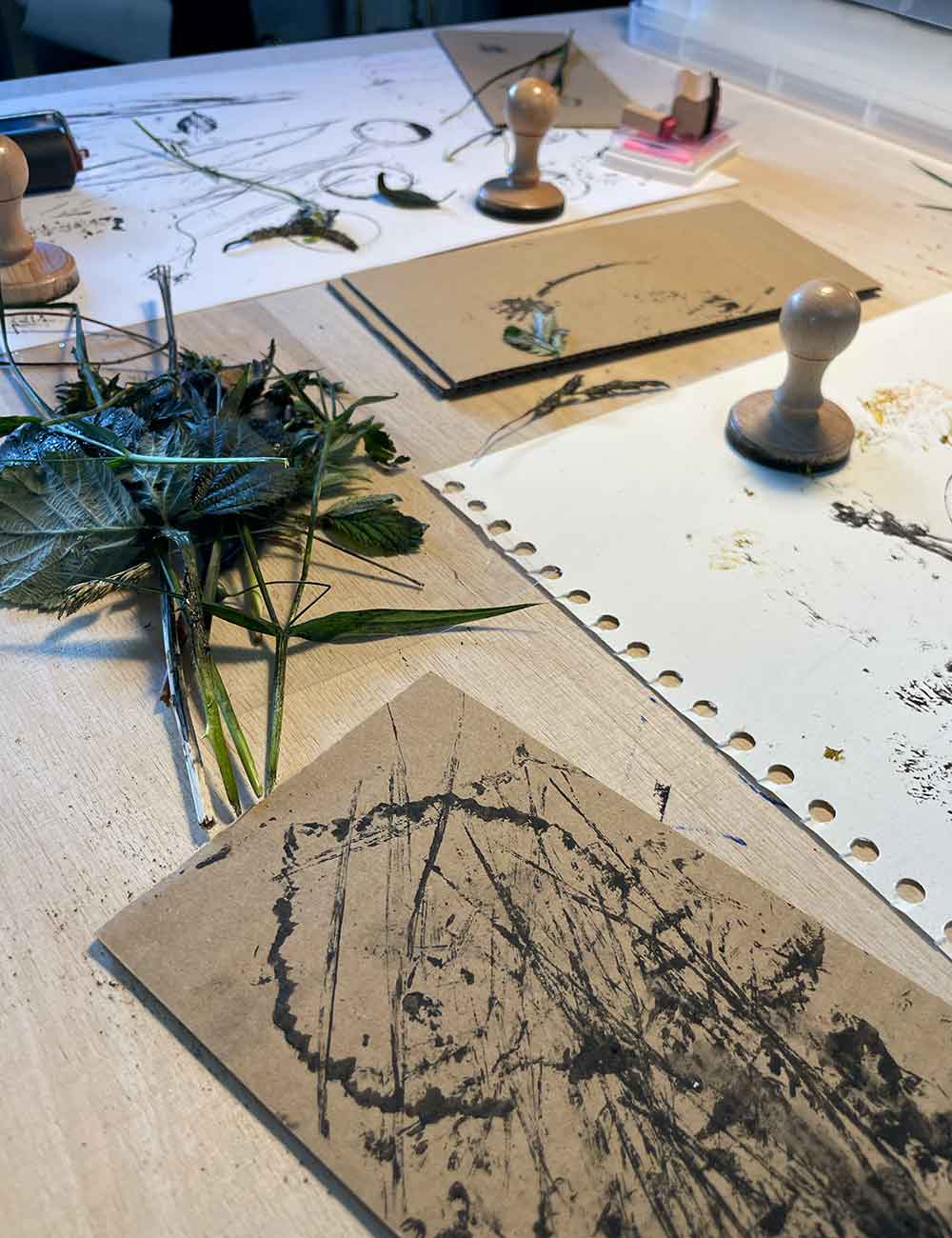 🌿 Natur-Stempel-Workshop in Hamburg – Kreativität trifft Natur