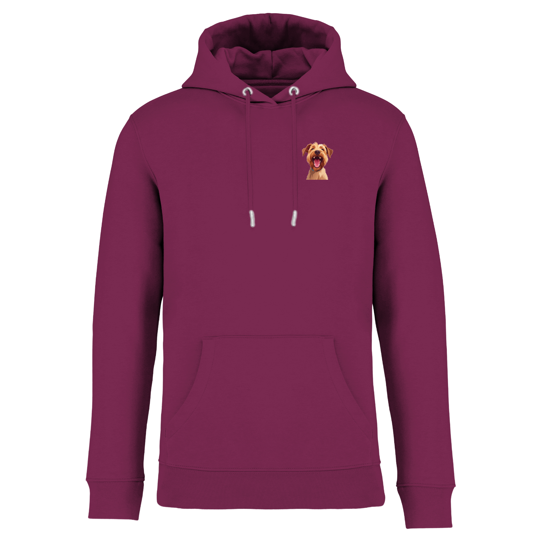 Bio Hoodie mit lachendem Dackel | einzigartigbunt
