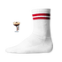 Espresso Martini Socken mit Red Stripes