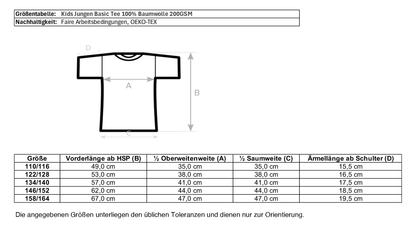 Kinder T-Shirt mit lachendem Dackel Gesicht | Bio-Baumwolle und Fair