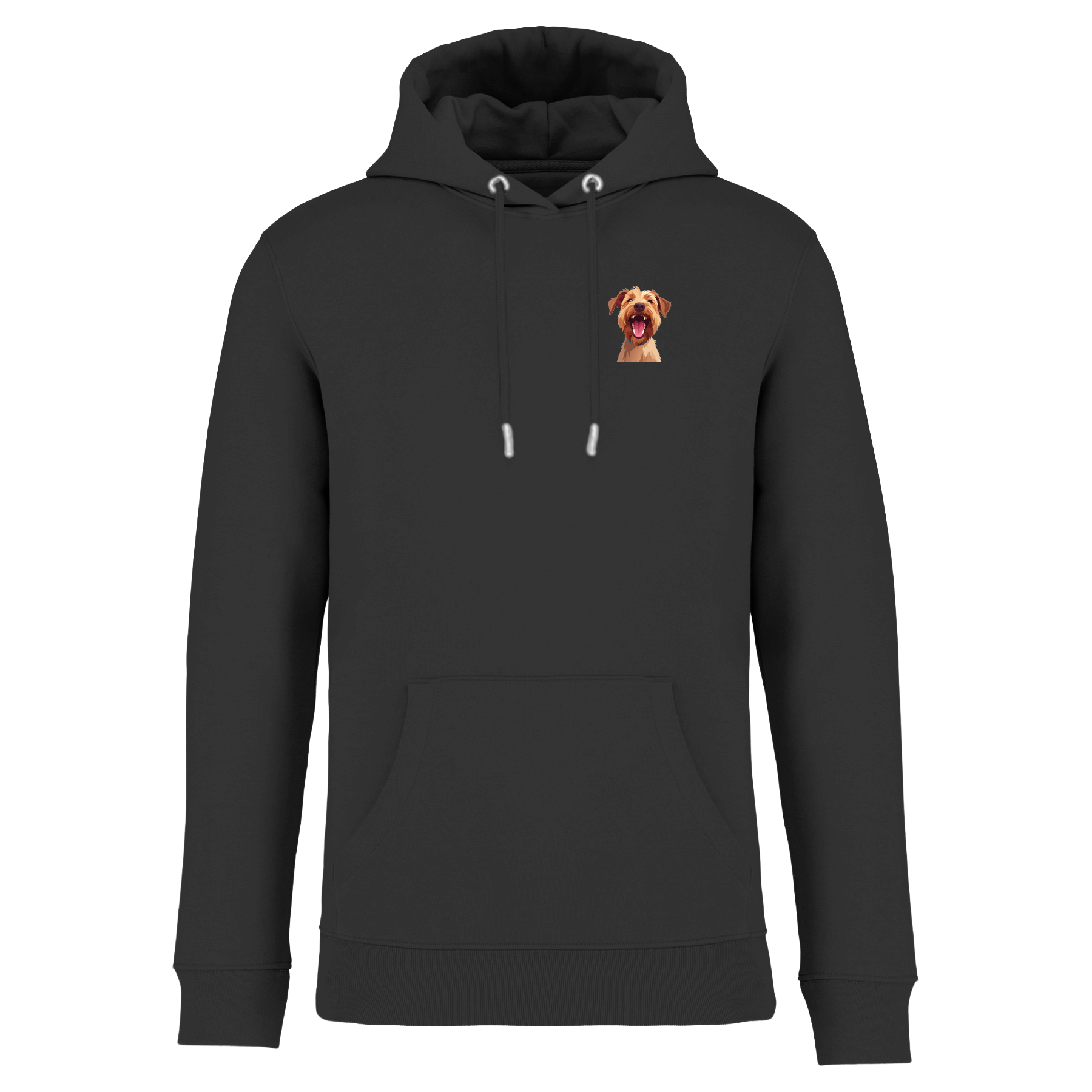 Bio Hoodie mit lachendem Dackel | einzigartigbunt