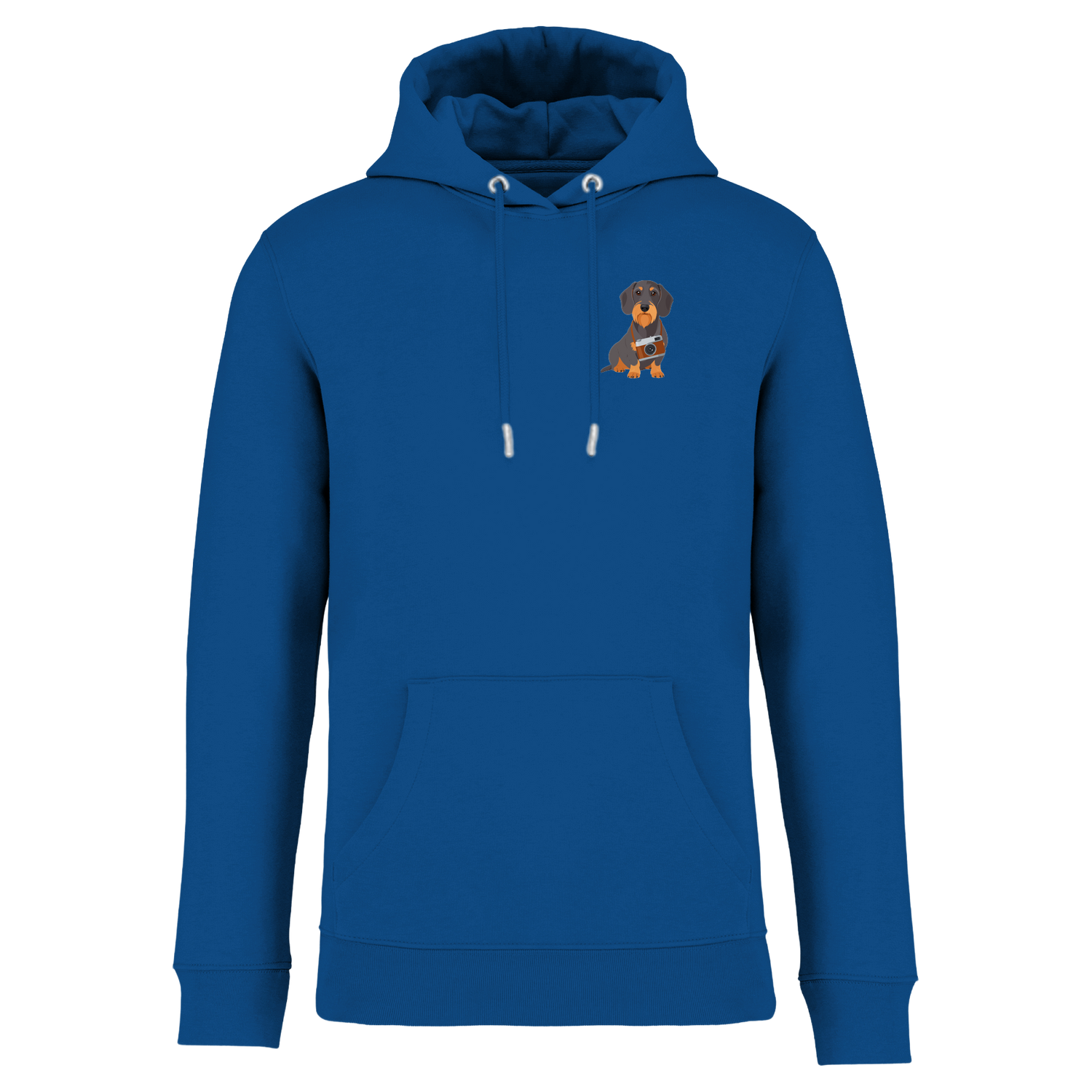 Bio Hoodie mit Dackel-Motiv Kamera | einzigartigbunt