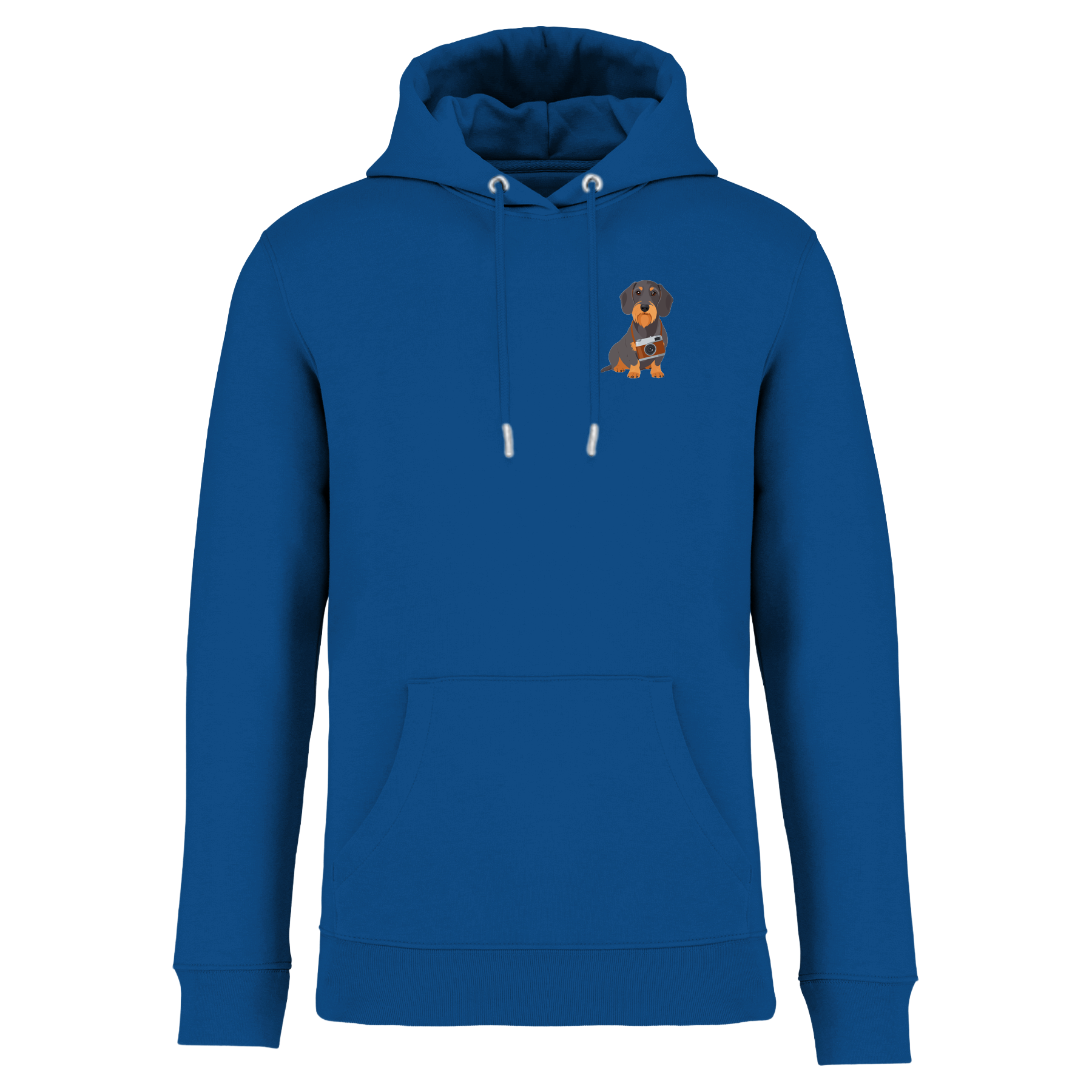 Bio Hoodie mit Dackel-Motiv Kamera | einzigartigbunt