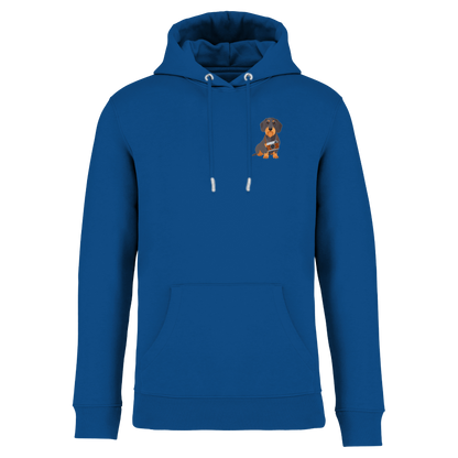 Bio Hoodie mit Dackel-Motiv Kamera | einzigartigbunt