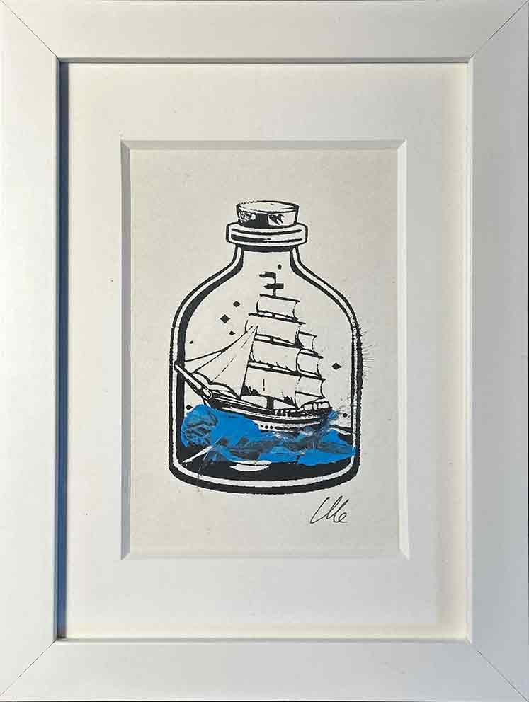 Kunstwerk I Buddelschiff Auflage 100