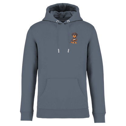 Bio Hoodie mit Dackel-Motiv Kamera | einzigartigbunt