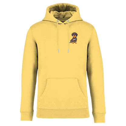 Bio Hoodie mit Dackel-Motiv Kamera | einzigartigbunt