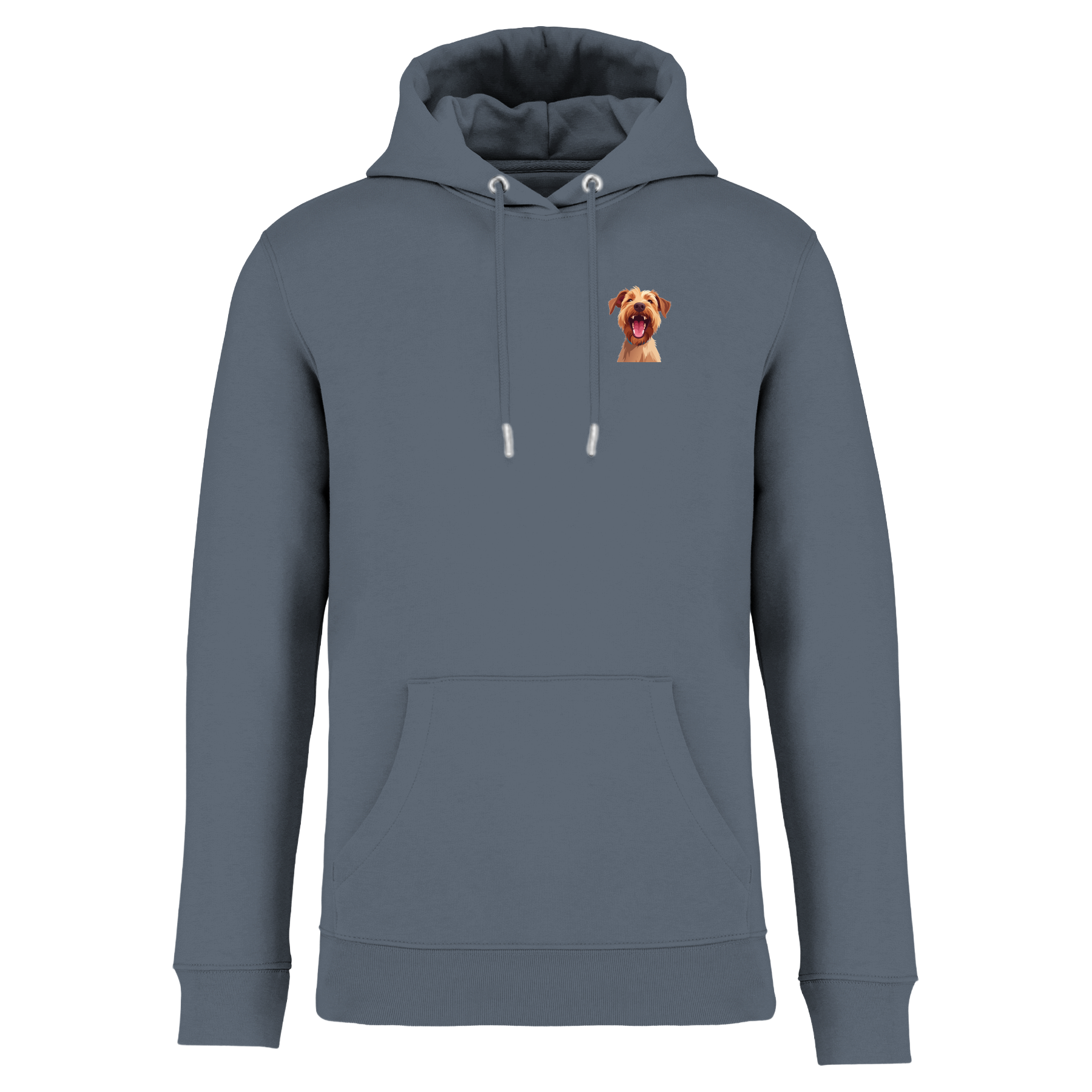 Bio Hoodie mit lachendem Dackel | einzigartigbunt