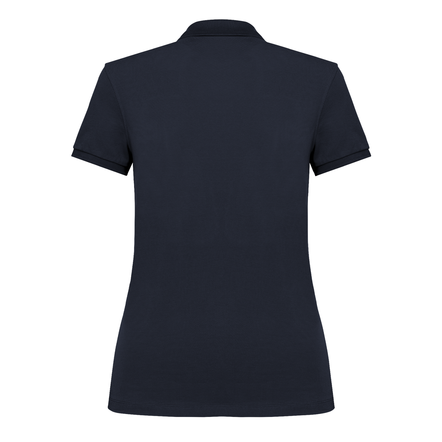 Dunkelblaues Polo-Shirt mit nachhaltigem Design – einzigartigbunt