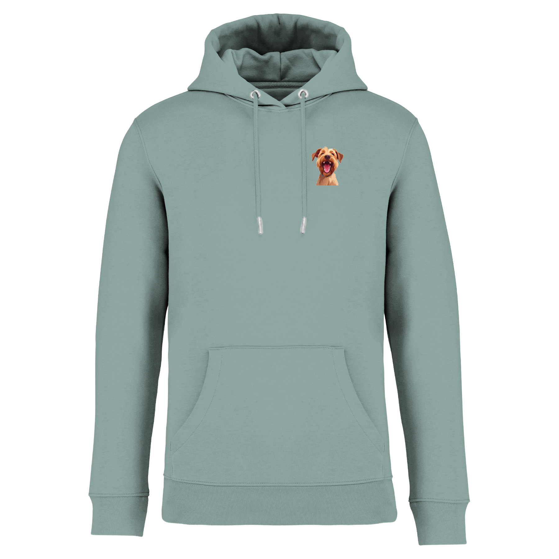 Bio Hoodie mit lachendem Dackel | einzigartigbunt
