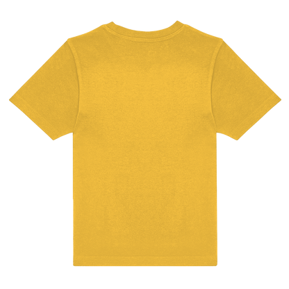Senfgelbes T-Shirt aus nachhaltiger Baumwolle, minimalistisches Design – einzigartigbunt