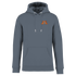 Grauer Hoodie mit niedlichen Dackel-Motiven und Herz, nachhaltig – einzigartigbunt