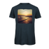 Sonnenuntergang am Meer mit Stand-Up-Paddler auf nachhaltigem T-Shirt – einzigartigbunt