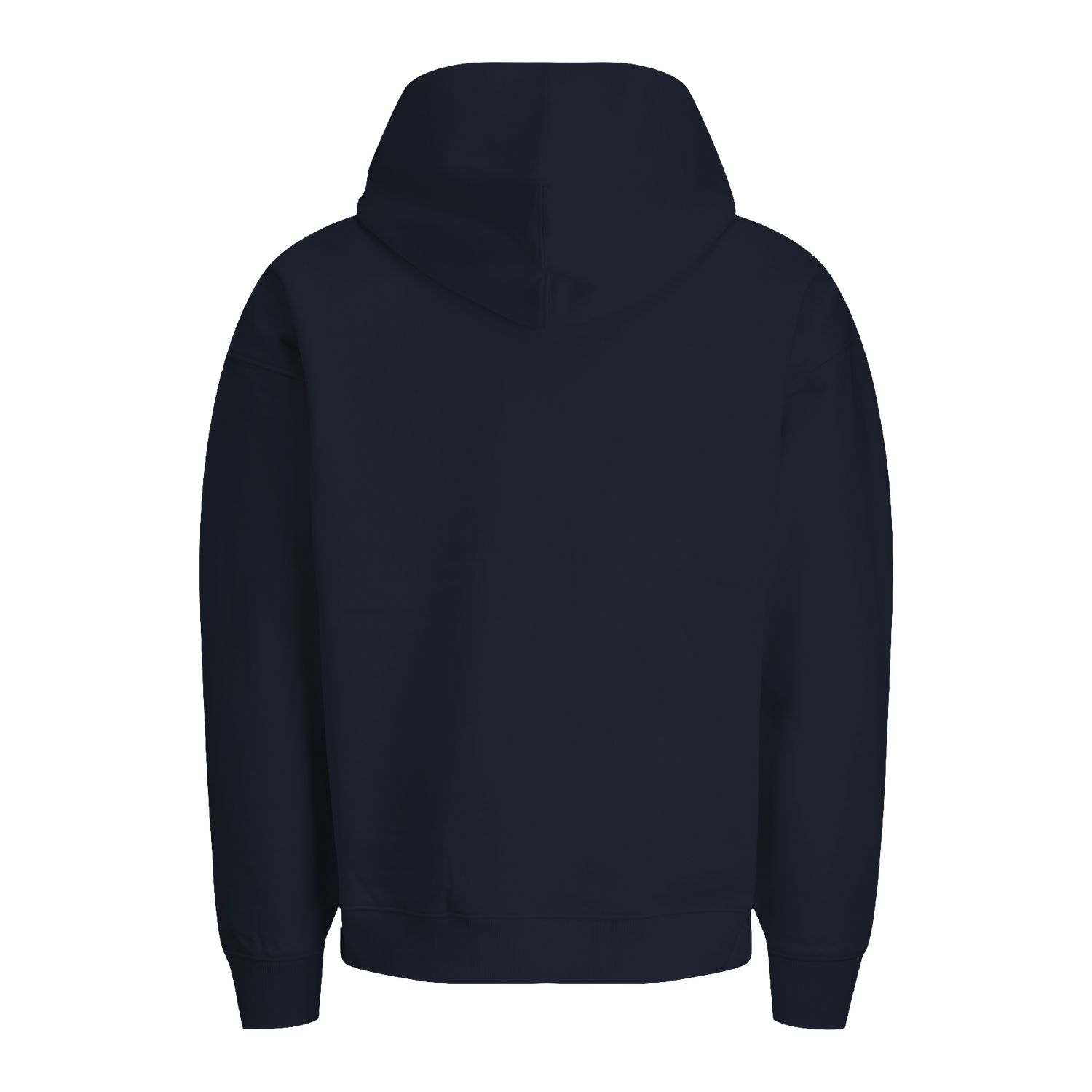 Extra schwerer Unisex Hoodie in Bio-Qualität von hinten.