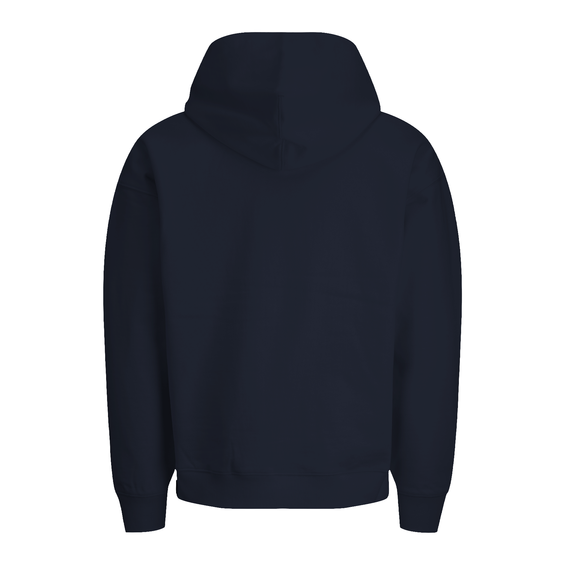 Extra schwerer Unisex Hoodie in Bio-Qualität von hinten.