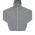 Grauer Hoodie mit Dackel-Motiv und Schmetterling, nachhaltig – einzigartigbunt