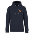 Dackel mit Schmetterling, nachhaltig & fairer Hoodie – einzigartigbunt