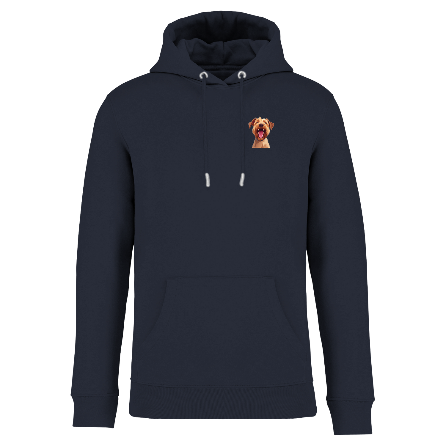 Bio Hoodie mit lachendem Dackel | einzigartigbunt