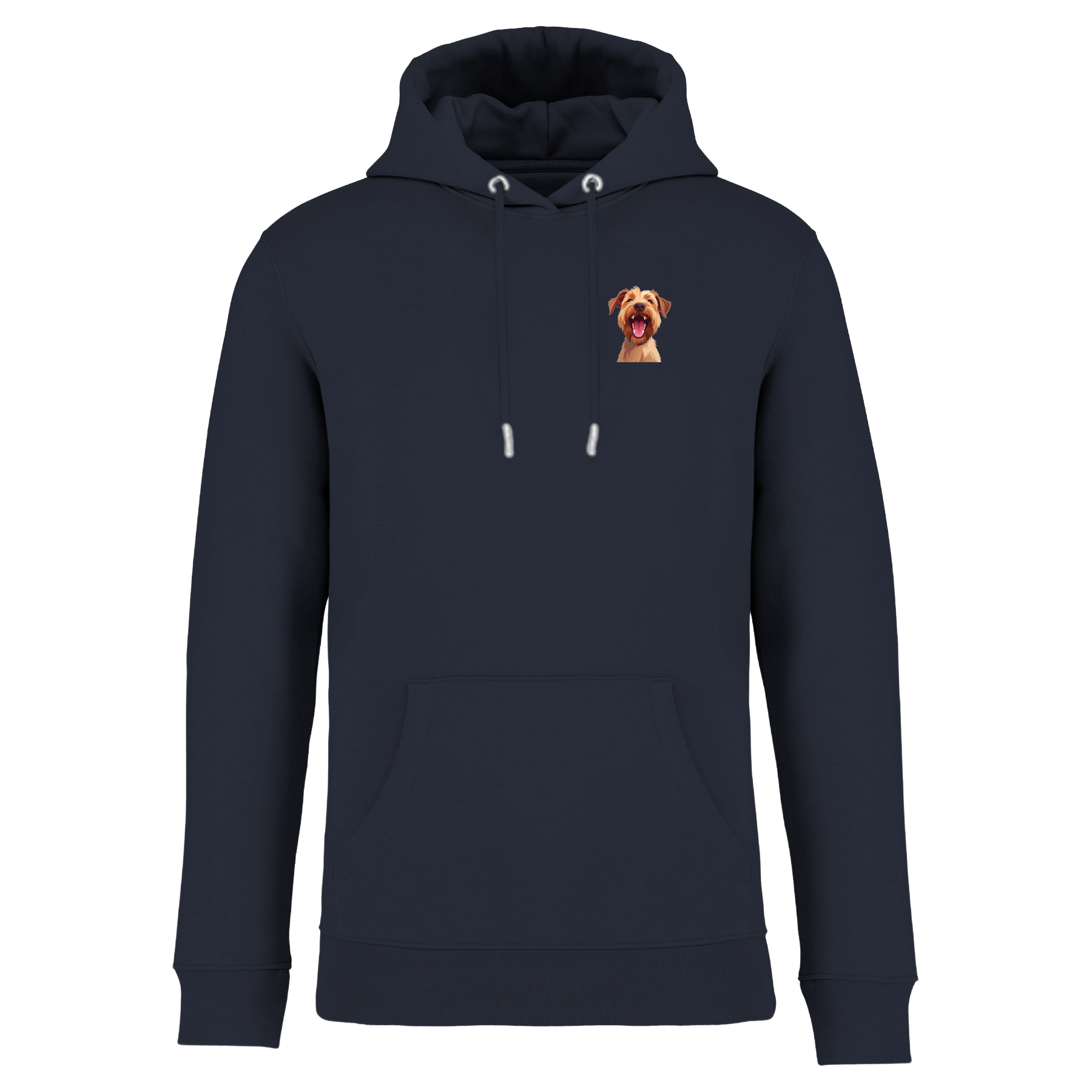 Bio Hoodie mit lachendem Dackel | einzigartigbunt