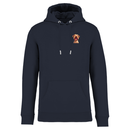 Bio Hoodie mit lachendem Dackel | einzigartigbunt