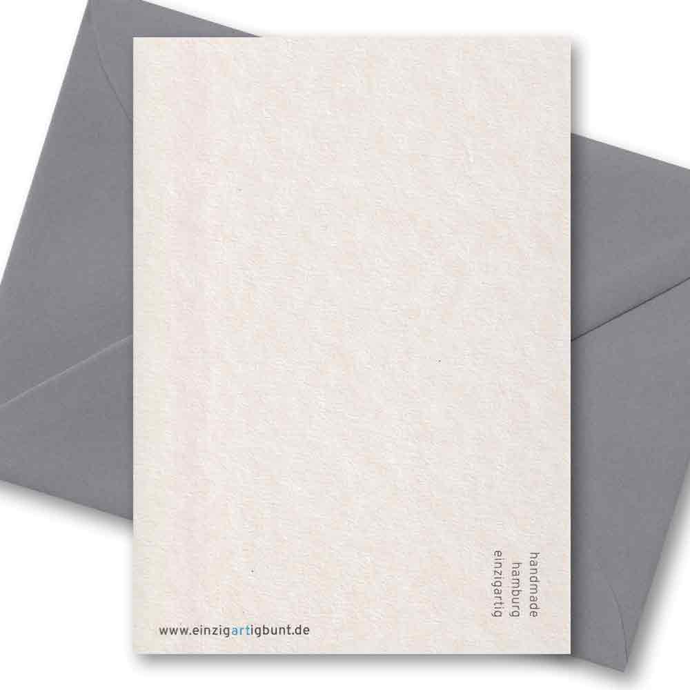 Handgedruckte Postkarte I Flaschen