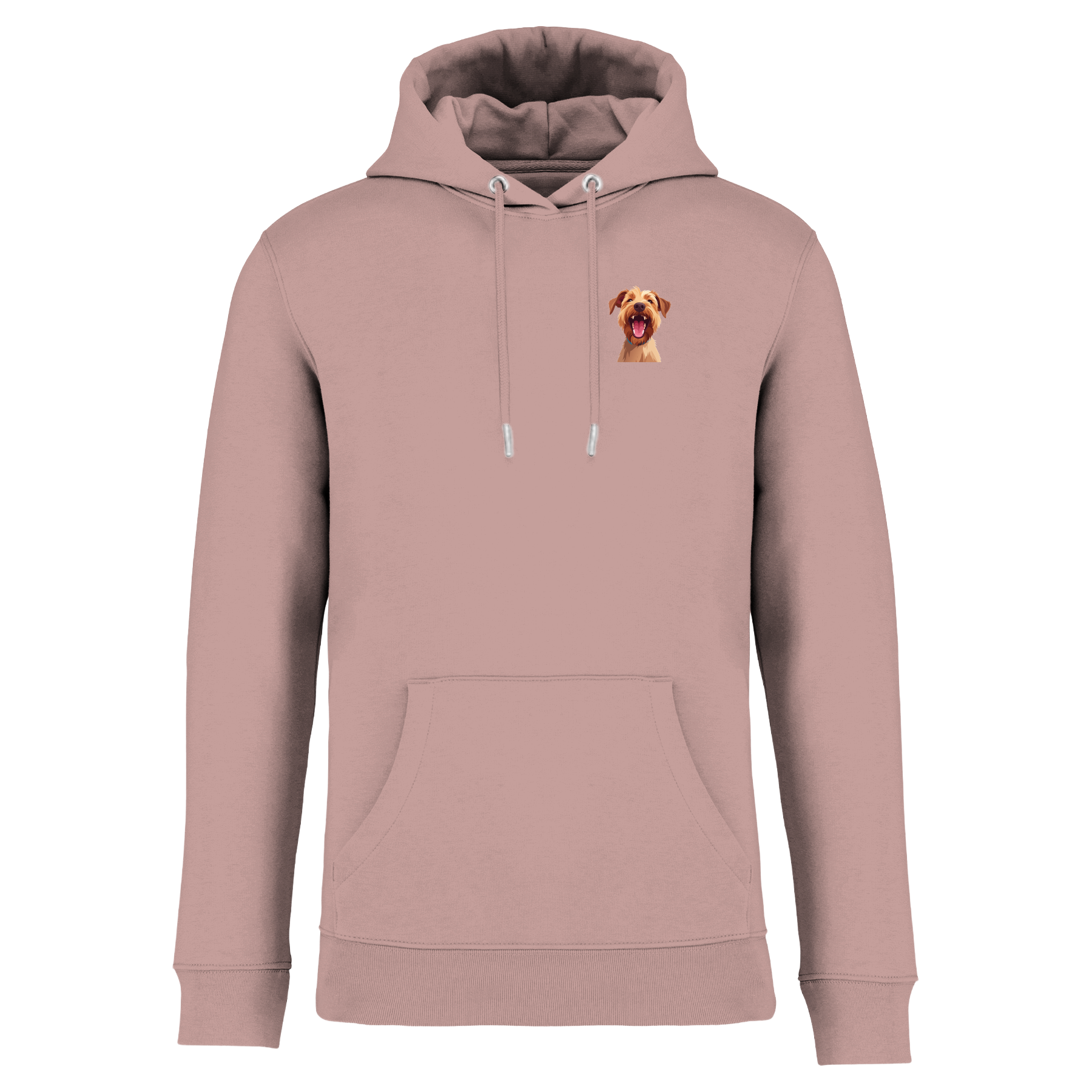 Bio Hoodie mit lachendem Dackel | einzigartigbunt