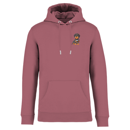 Bio Hoodie mit Dackel-Motiv Kamera | einzigartigbunt