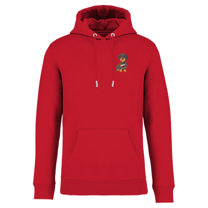 Bio Hoodie mit Dackel-Motiv Kamera | einzigartigbunt