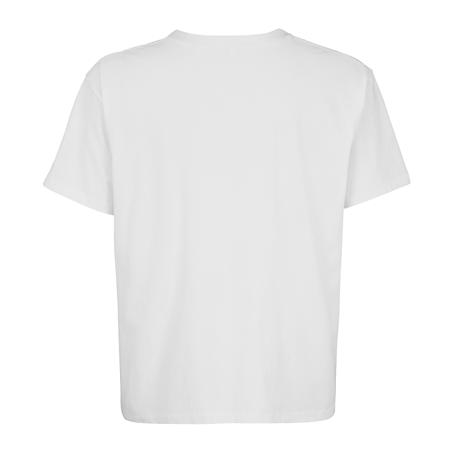 Einfaches weißes T-Shirt aus nachhaltiger Baumwolle – einzigartigbunt