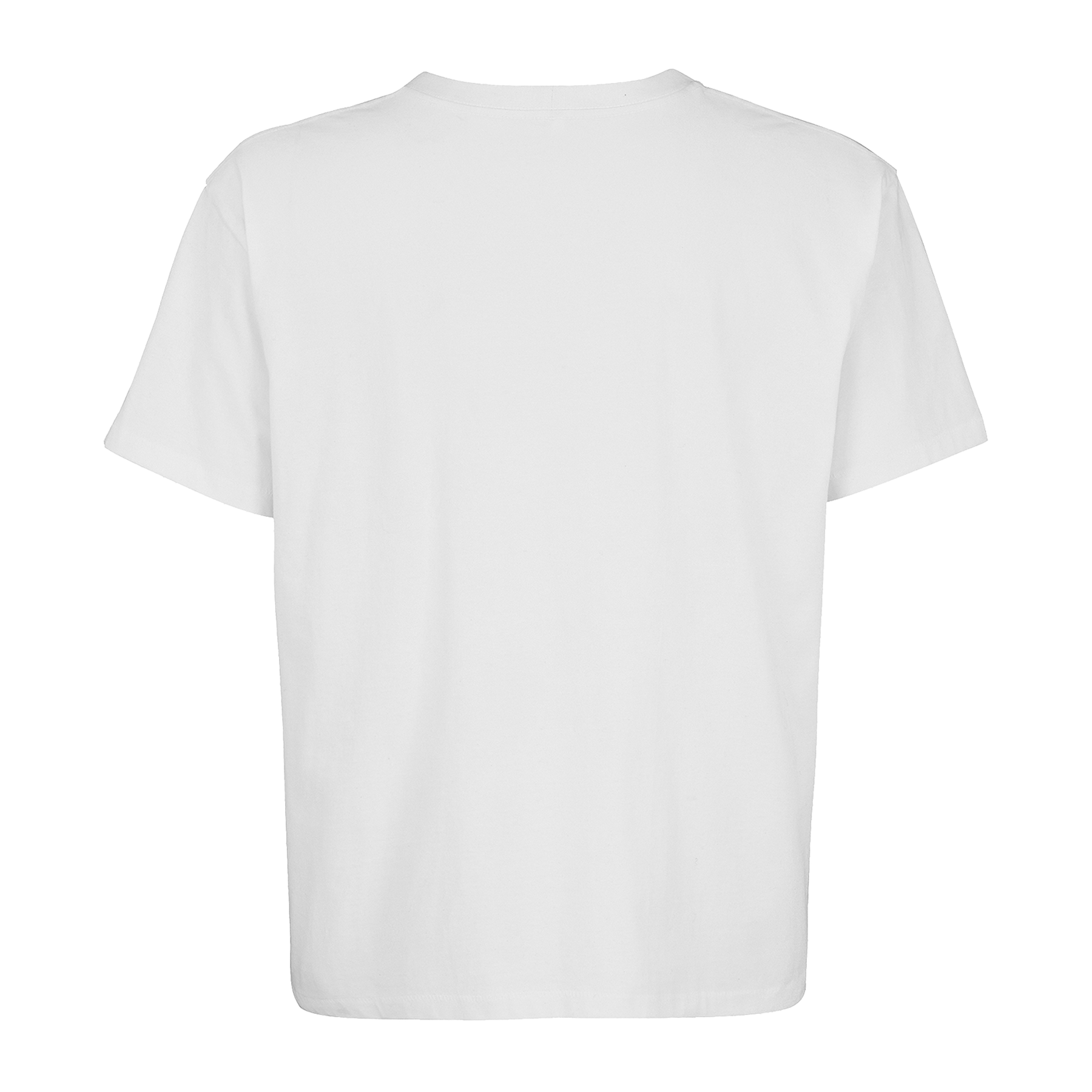 Einfaches weißes T-Shirt aus nachhaltiger Baumwolle – einzigartigbunt