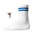 Espresso Martini Socken mit Blue Stripes