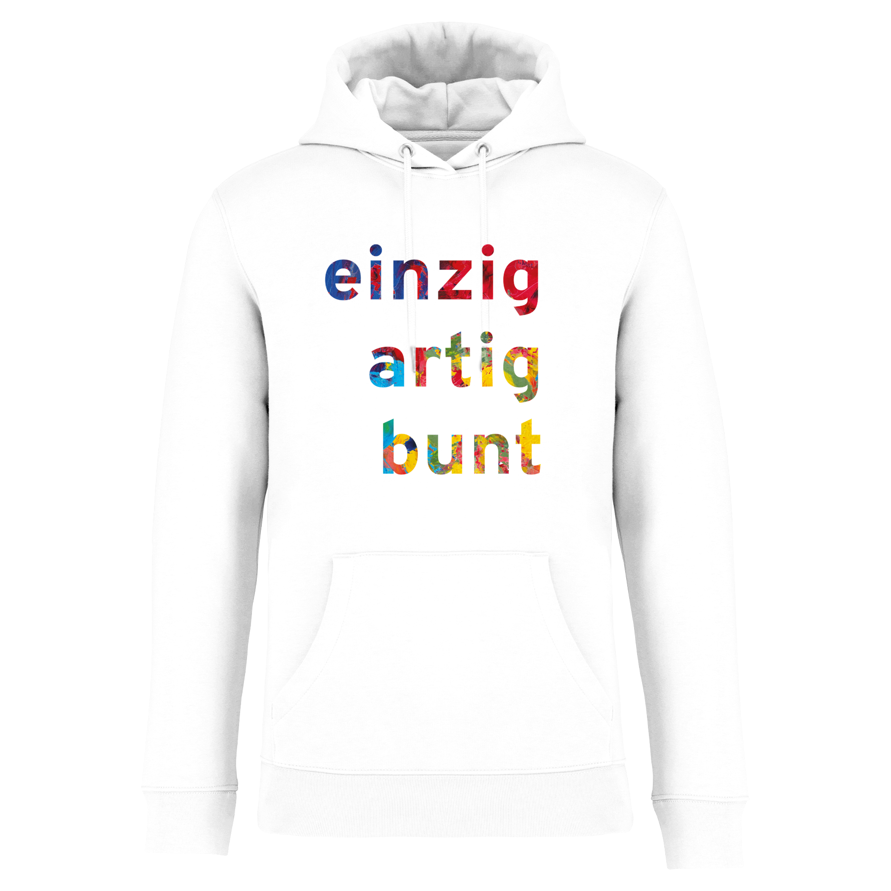 Der „einzigartigbunt“ Hoodie