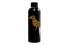 Schwarze Thermosflasche aus Edelstahl (550ml) mit einem Dackel-Motiv im Leo-Look. Doppelwandig und kupferisoliert von einzigartigbunt.